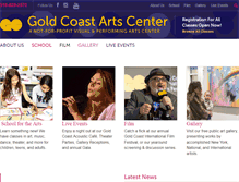 Tablet Screenshot of goldcoastarts.org